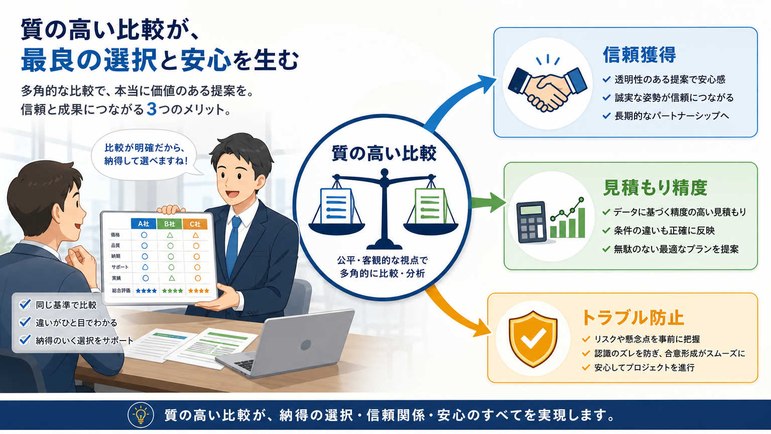 製品比較のコツが提案の質を左右する背景